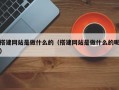 搭建网站是做什么的（搭建网站是做什么的呢）