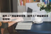 越秀工厂网站建设流程（越秀工厂网站建设流程视频）